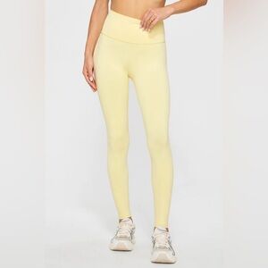 Fabletics Butter Yellow High Waisted Leggings women’s size Large